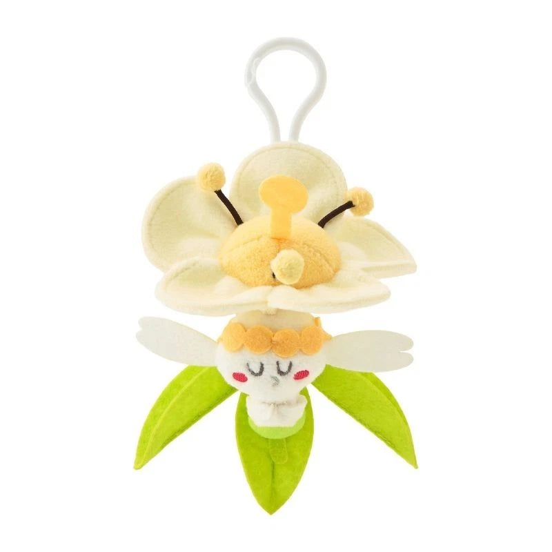 Pokemon Center Original Full Bloom Flabebe White Flower Plush Keychain JAPAN