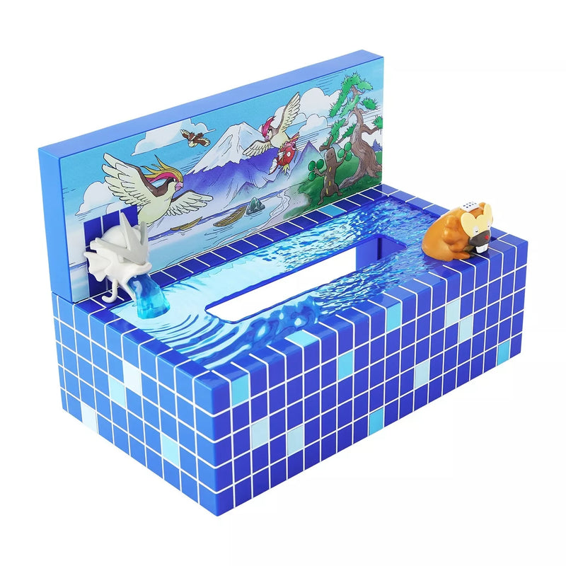 Pokemon Center Original Pokemon Sento Tissue Box Case Bibarel JAPAN OFFIZIELL
