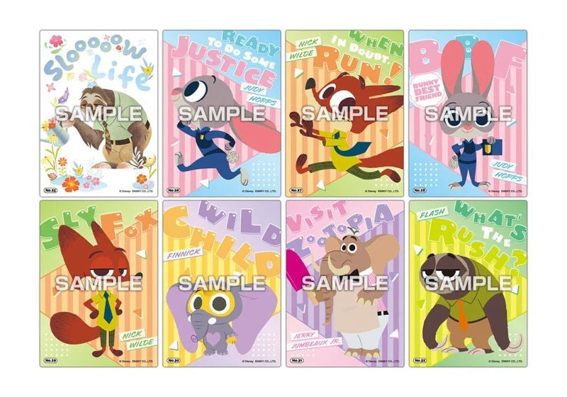 Zootopia Clear Card Collection Gum First Press 16Pack Box Candy Toy TCG JAPAN