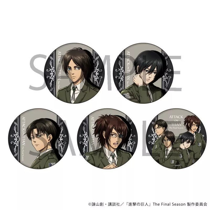 Attack on Titan 13 Tin Badge Complete Set JAPAN OFFICIAL