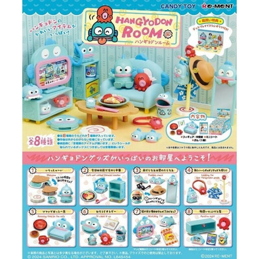 Re-Ment Sanrio Hangyodon Room Full Set 8 BOX Figure JAPAN OFFICIAL