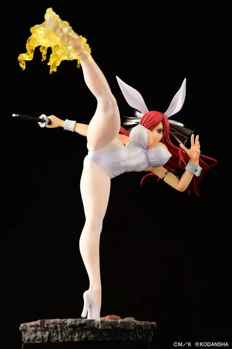 Fairy Tail Erza Scarlet High Kick ver. White Rabbit 1/6 Figure JAPAN OFFICIAL