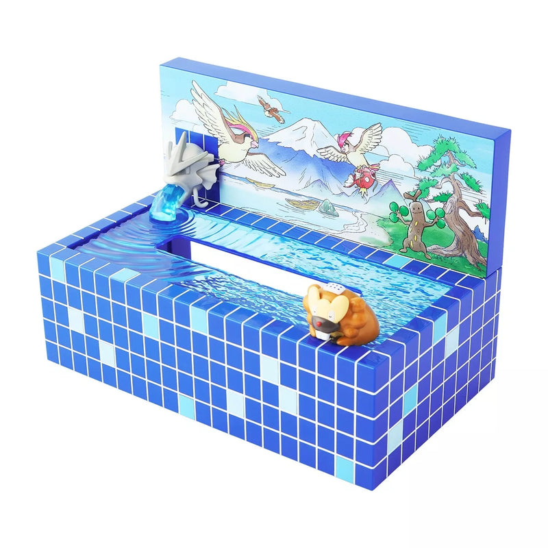 Pokemon Center Original Pokemon Sento Tissue Box Case Bibarel JAPAN OFFIZIELL