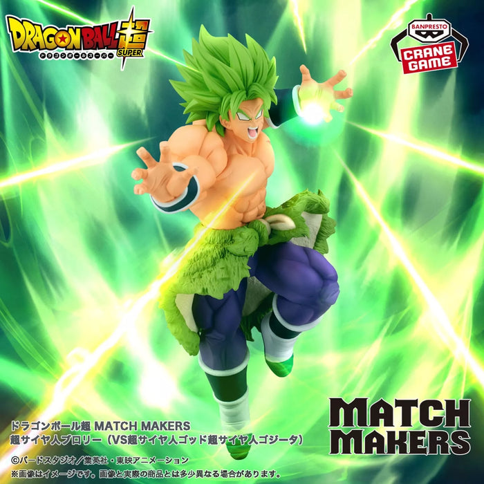 Banpresto Dragon Ball Super MATCH MAKERS Super Saiyan Broly Figure JAPAN