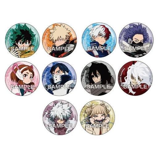 My Hero Academia Tin Badge Collection Gum 10Pack Box Candy Toy JAPAN OFFICIAL