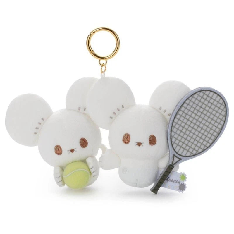 Pokemon Pokepeace Tandemaus Tennis Ver. Plush Keychain JAPAN OFFICIAL