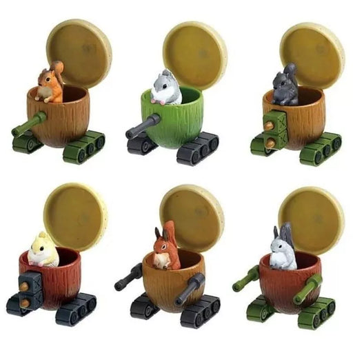 Yell Donguri Tank Figure Set of 6 Capsule Toy JAPAN OFFICIAL