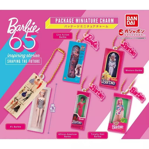 BANDAI Barbie Package Miniature Charm Complete Set Capsule Toy JAPAN OFFICIAL