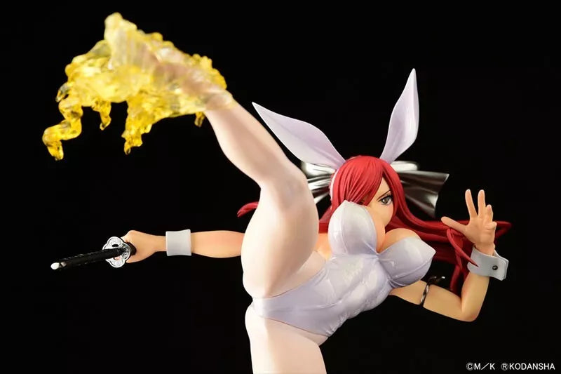 Fairy Tail Erza Scarlet High Kick ver. White Rabbit 1/6 Figure JAPAN OFFICIAL