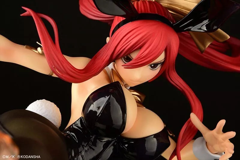 Fairy Tail Erza Scarlet High Kick ver. Black Bunny 1/6 Figure JAPAN OFFICIAL