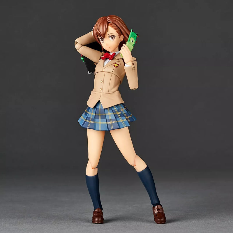 Revoltech Toaru Kagaku no Railgun Mikoto Misaka Winter Uni Ver. Figura d'azione