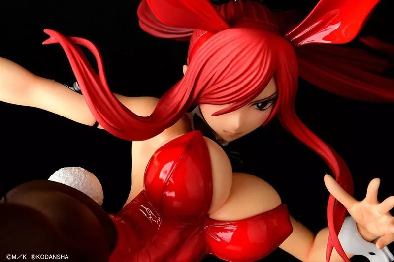 Fairy Tail Erza Scarlet High Kick ver. Crimson Bunny 1/6 Figure JAPAN OFFICIAL