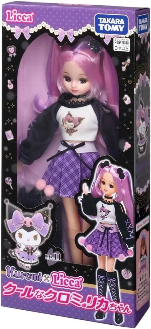Takara Tomy Licca Chan Cool Kuromi Licca chan Doll LD-11 JAPAN OFFICIAL