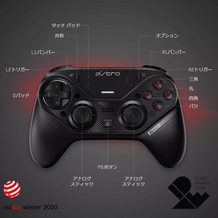 Astro Gaming C40 TR Wireless Controller PlayStation 4 Licença Black Japan