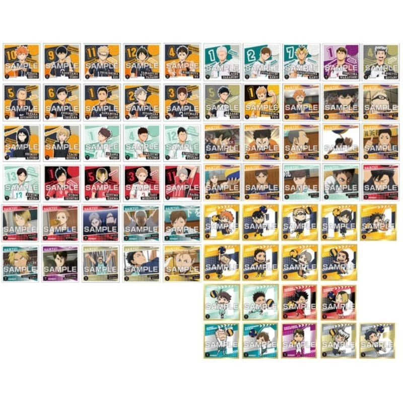 Haikyuu!! Sticker Retsuden Gum 20Pack Box Candy Toy JAPAN OFFICIAL
