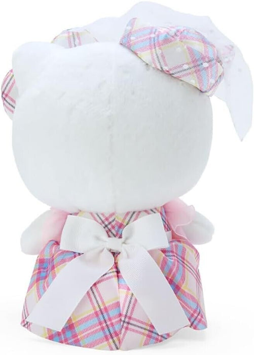 Sanrio Hello Kitty 50e anniversaire robe tartan en peluche japonaise officiel