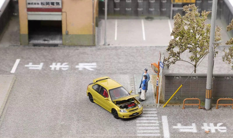 Honda Civic Type R EK9 Gold 1/64 Miniature Car JAPAN OFFICIAL