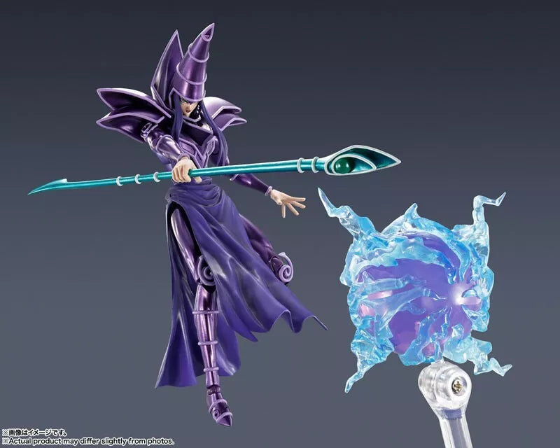 BANDAI S.H.MonsterArts Yu-Gi-Oh! Duel Monsters Dark Magician Action Figure JAPAN