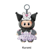 POP MART The Monsters x Sanrio Characters Plush Doll Pendant Kuromi JAPAN