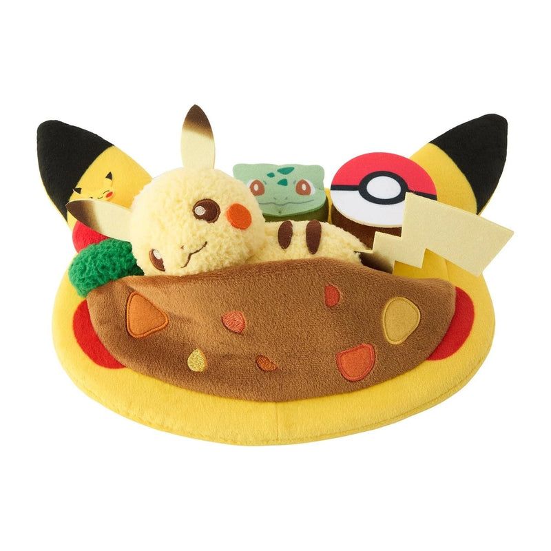 Pokemon Center Original Cafe Plate Plush Pikachu JAPAN OFFICIAL