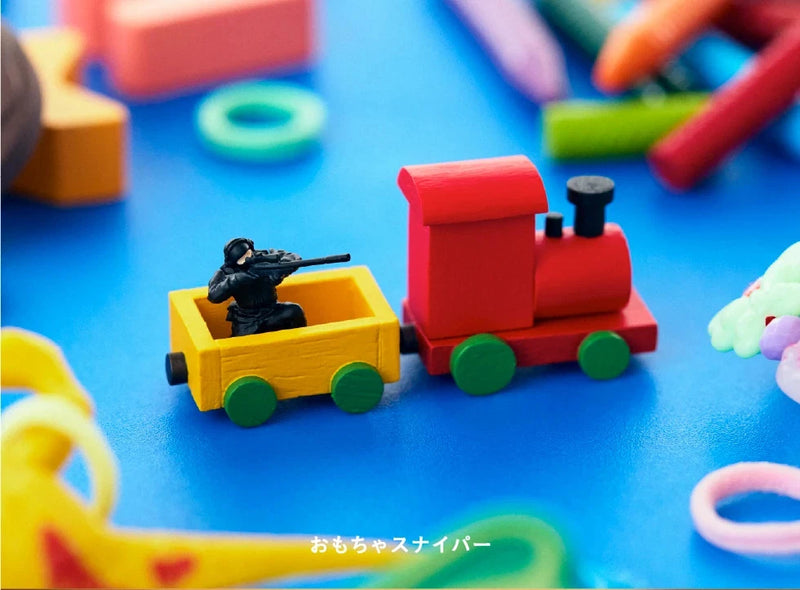 Takara Tomy Arts Panda's Ana Miniature sniper 4 Complete Set Figure Capsule Toy