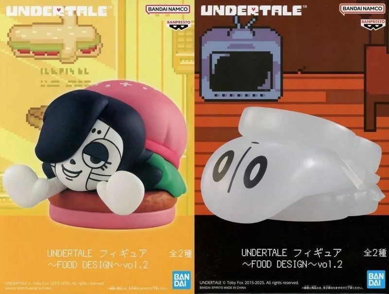 Banpresto UNDERTALE Mettaton & Napstablook Food Design vol.2 Lot de 2 figurines