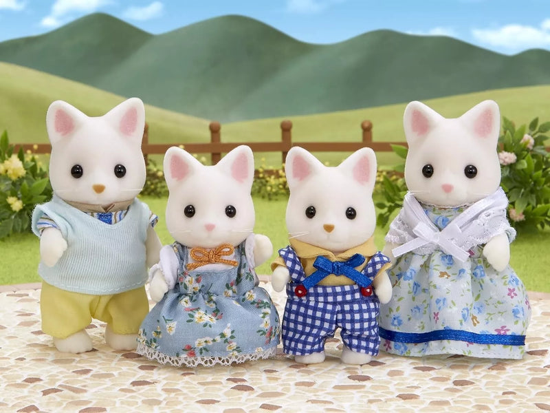 Época Sylvanian Families Silk Cat Family FS-12 OFICIAL DE JAPÓN