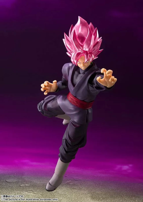 BANDAI S.H.Figuarts Dragon Ball Super Goku Black Super Saiyan Rose Action Figure