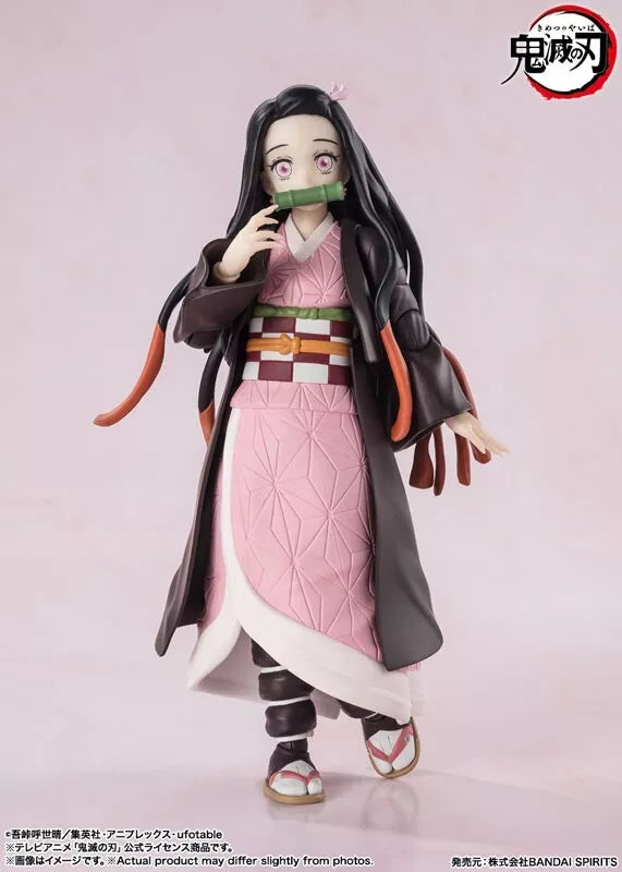 BANDAI S.H. FIGUARTS SLAYER DEMONS KIMETSU NO YAIBA NEZUKO KAMADO Figura