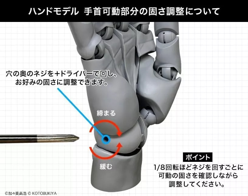 Kotobukiya Artist Support Item Hand Model L Gray 1/1 Figure JAPAN OFFICIAL