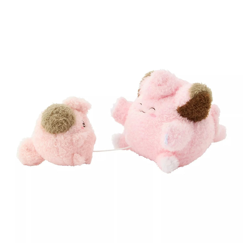 Pokemon Center Original Buru Buru Mugyu! Cleffa & Clefairy Plush Doll JAPAN