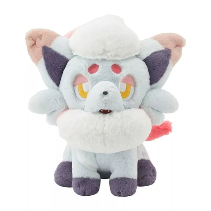 Pokemon Center Original Fuwa Fuwa Hisuian Zorua Plush Doll JAPAN OFFICIAL