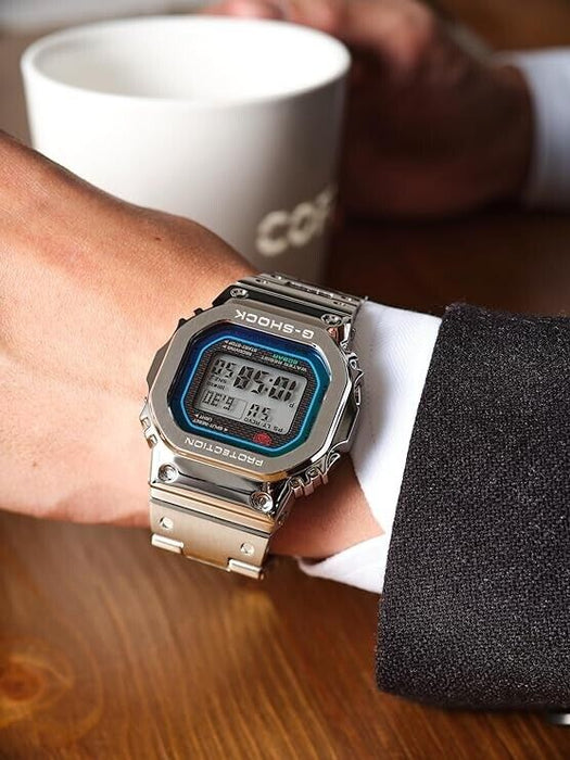 Casio G-Schock GMW-B5000PC-1JF Rainbow X Silver Digital Bluetooth Men's Watch