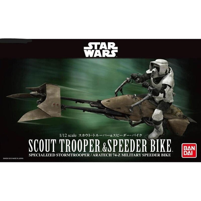Bandai Star Wars Return of the Jedi Scout Trooper & Speeder Bike Model Kit Giappone