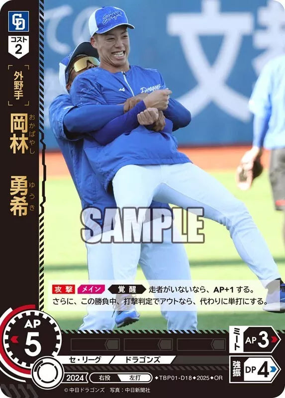 Professional Baseball Card Chunichi Dragons Ryu no Iji Booster Pack Box TCG