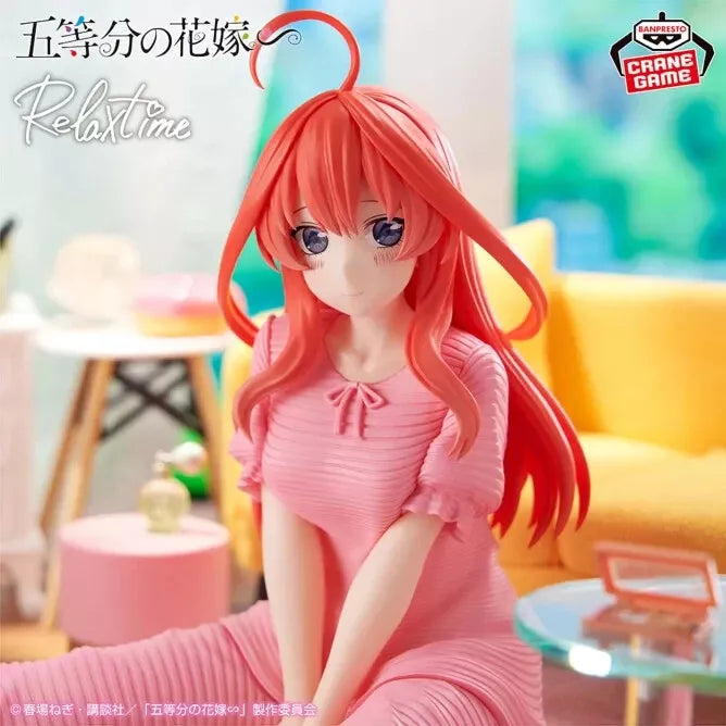 Banpresto Relax Time Les Quintuplés Quintessentiels Itsuki Nakano Figure JAPON