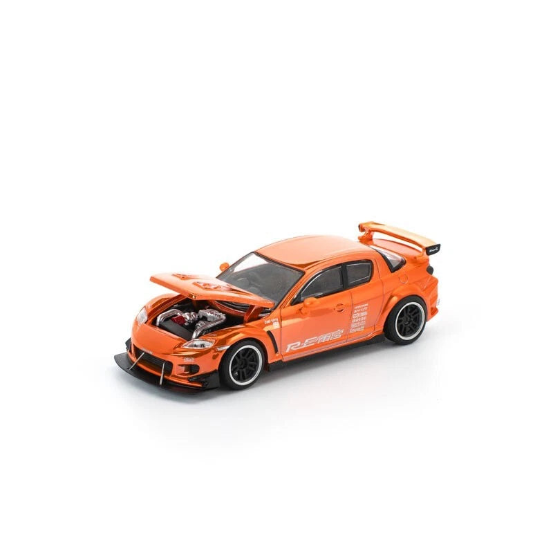Mazda RX-8 RE-Amemiya Chrome Orange 1/64 Voiture miniature JAPON OFFICIEL