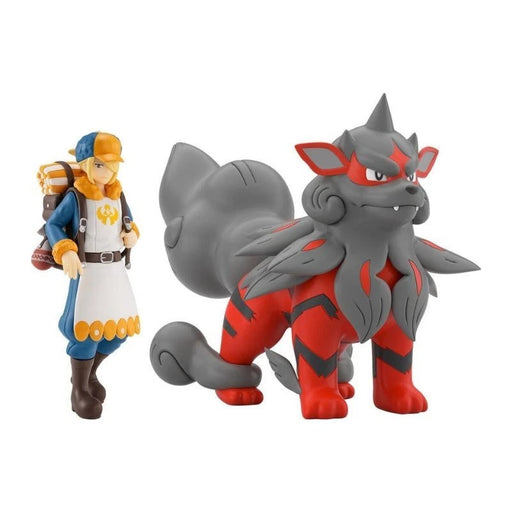 BANDAI Pokemon Scale World Hisui Region Volo & Hisuian Arcanine Figure JAPAN