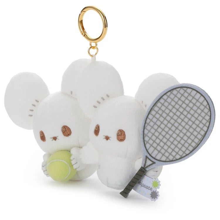 Pokemon Pokepeace Tandemaus Tennis Ver. Plush Keychain JAPAN OFFICIAL