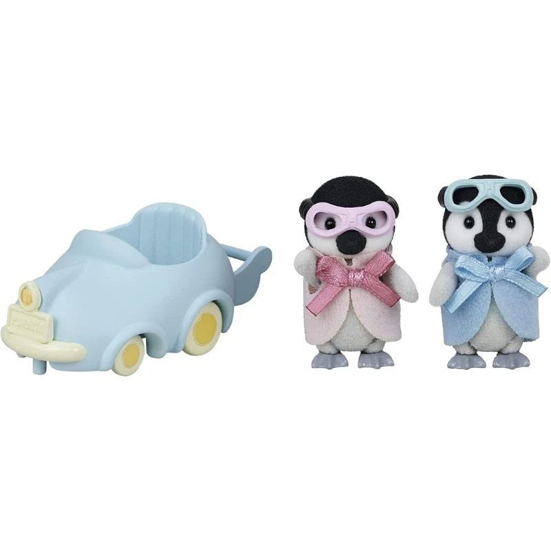 Epoch Sylvanian Families Calico Critters Penguin Baby Cart Set DF-23 JAPAN