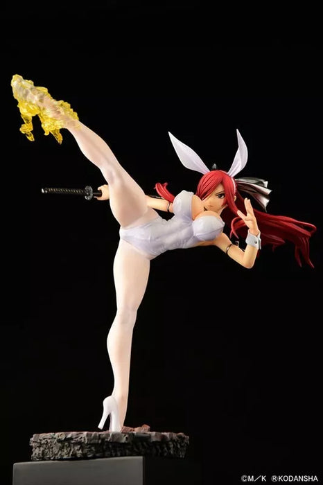 Fairy Tail Erza Scarlet High Kick ver. White Rabbit 1/6 Figure JAPAN OFFICIAL