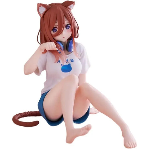 Desktop Cute The Quintessential Quintuplets Miku Nakano Cat Room Wear Figure