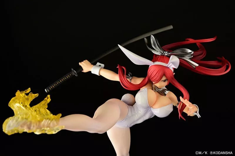 Fairy Tail Erza Scarlet High Kick ver. White Rabbit 1/6 Figure JAPAN OFFICIAL