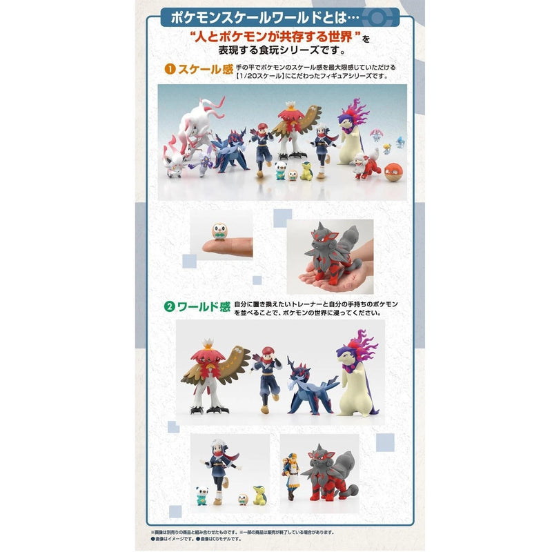 BANDAI Pokemon Scale World Hisui Region Volo & Hisuian Arcanine Figure JAPAN