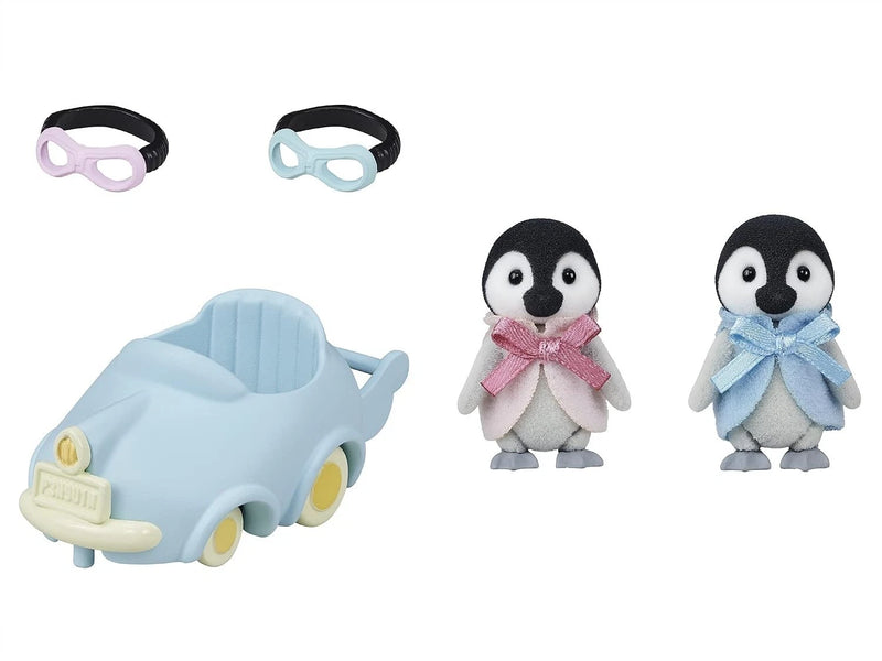 Epoch Sylvanian Families Calico Critters Penguin Baby Cart Set DF-23 JAPAN