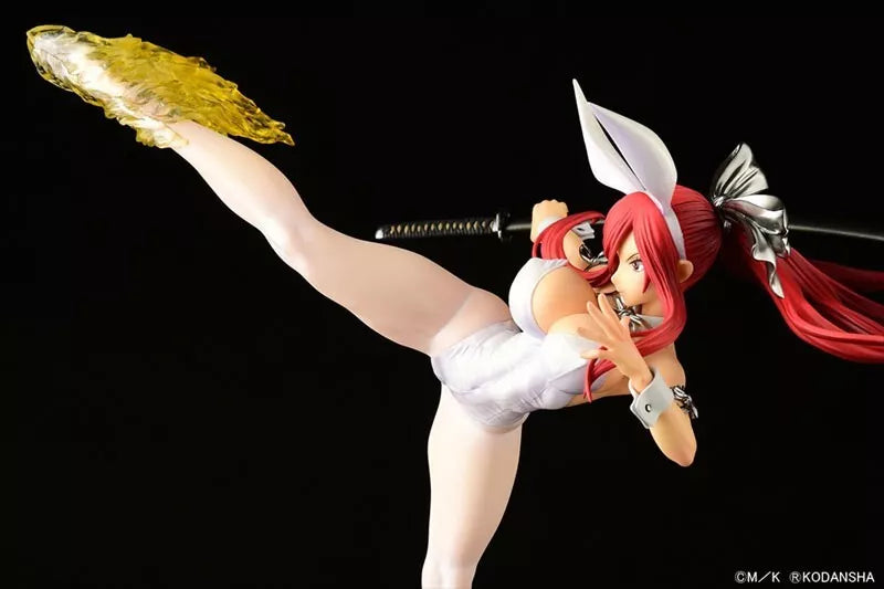 Fairy Tail Erza Scarlet High Kick ver. White Rabbit 1/6 Figure JAPAN OFFICIAL