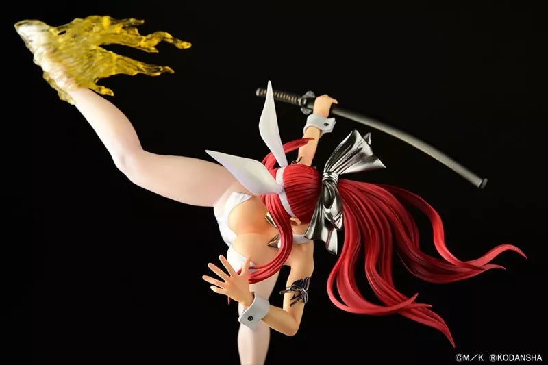 Fairy Tail Erza Scarlet High Kick ver. White Rabbit 1/6 Figure JAPAN OFFICIAL