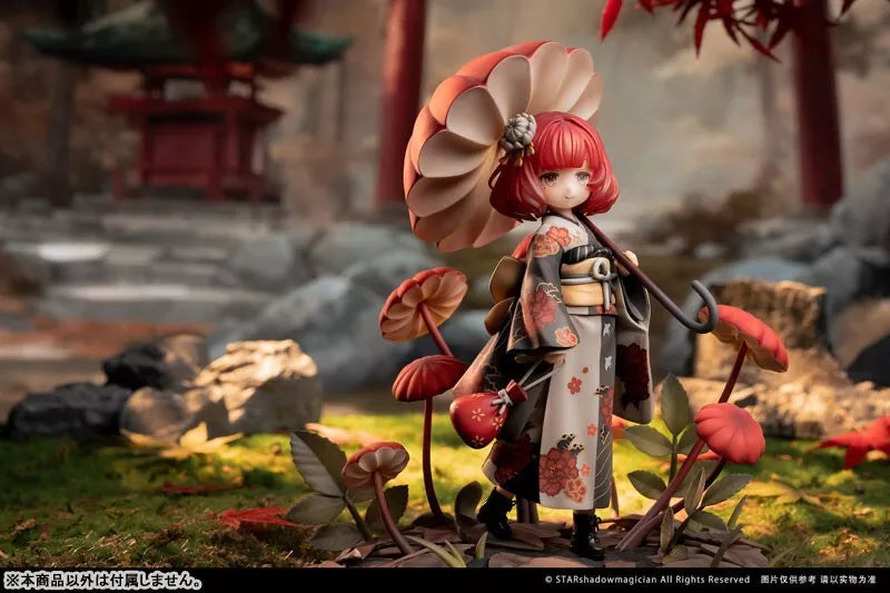 Mushroom Girls Series No.6 Marasmius Haematocephalus 1/1 Figura UFFICIALE DEL GIAPPONE