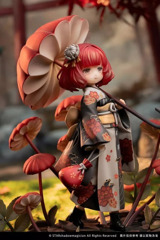 Mushroom Girls Series No.6 Marasmius Haematocephalus 1/1 Figura UFFICIALE DEL GIAPPONE