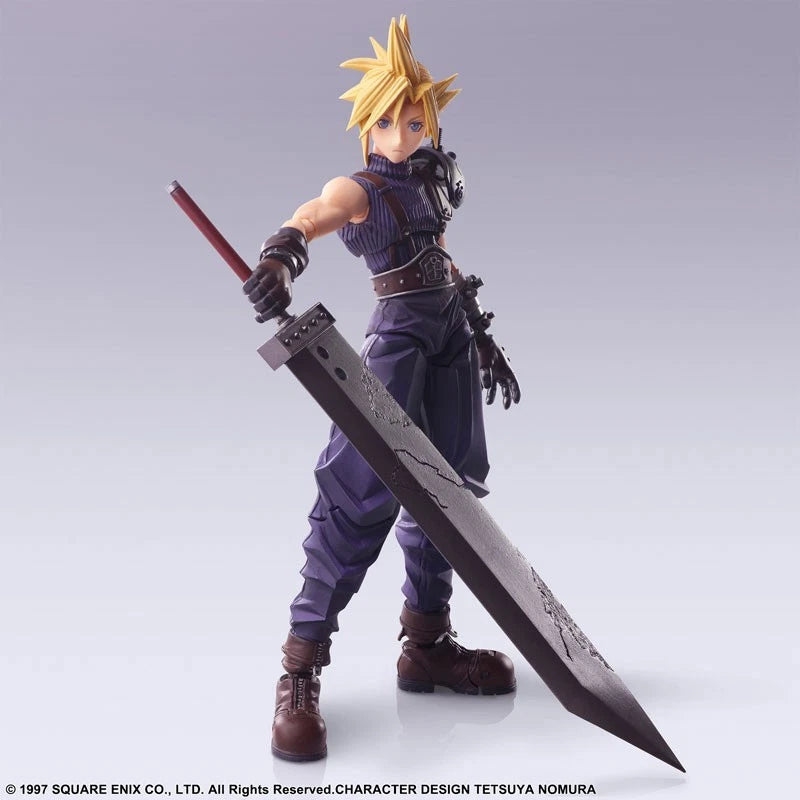 Square Enix Final Fantasy VII Bring Arts Cloud Strife Action Figure JAPAN